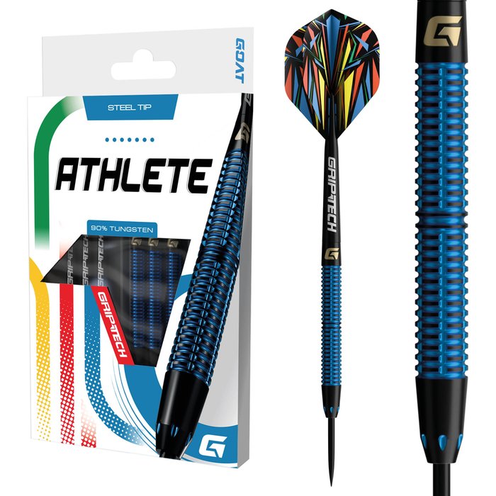 GOAT ATHLETE BLACK BLUE 22G GOAT Athlete Black Blue 24G Steel Tip Darts