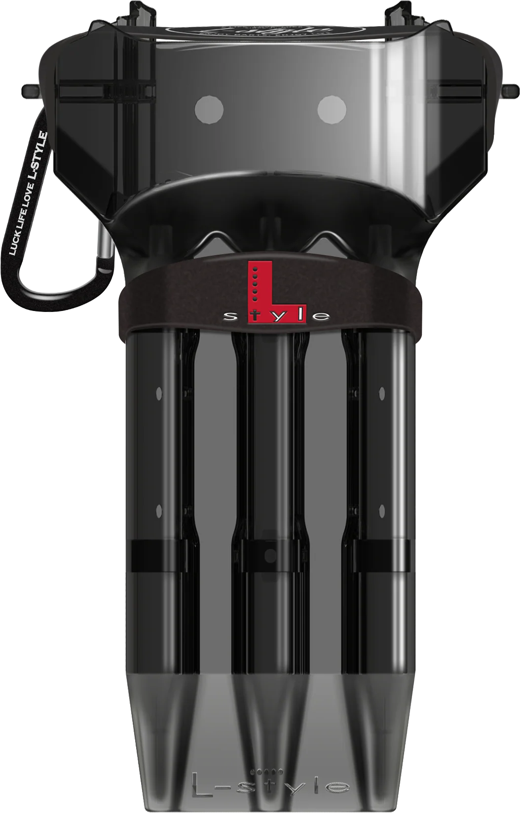 KRYSTALONE Clear Black Dart Case étui fléchette rigide transparent noir protection