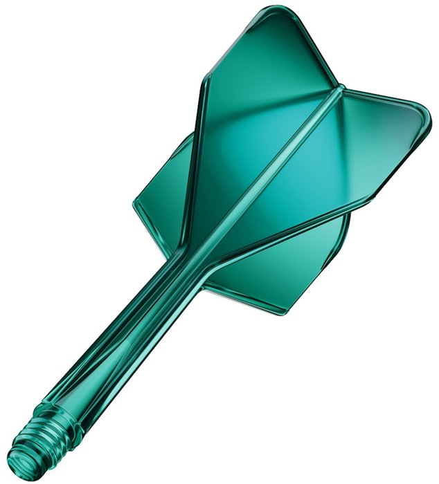 GOAT Air Green Clear NO6 19mm flight shaft intégré fléchettes