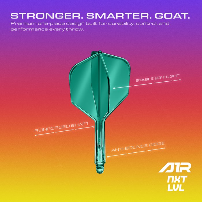GOAT Air Green Clear NO6 19mm – Flight shaft intégré rapide | Elitedarts – Image 2