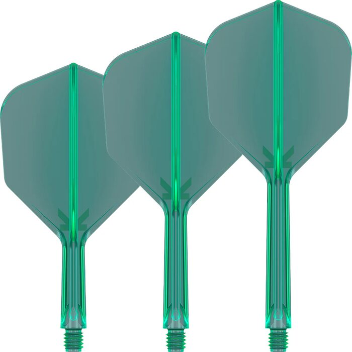 Target K-Flex Green No6 26mm système flight et shaft intégré vert Target Darts